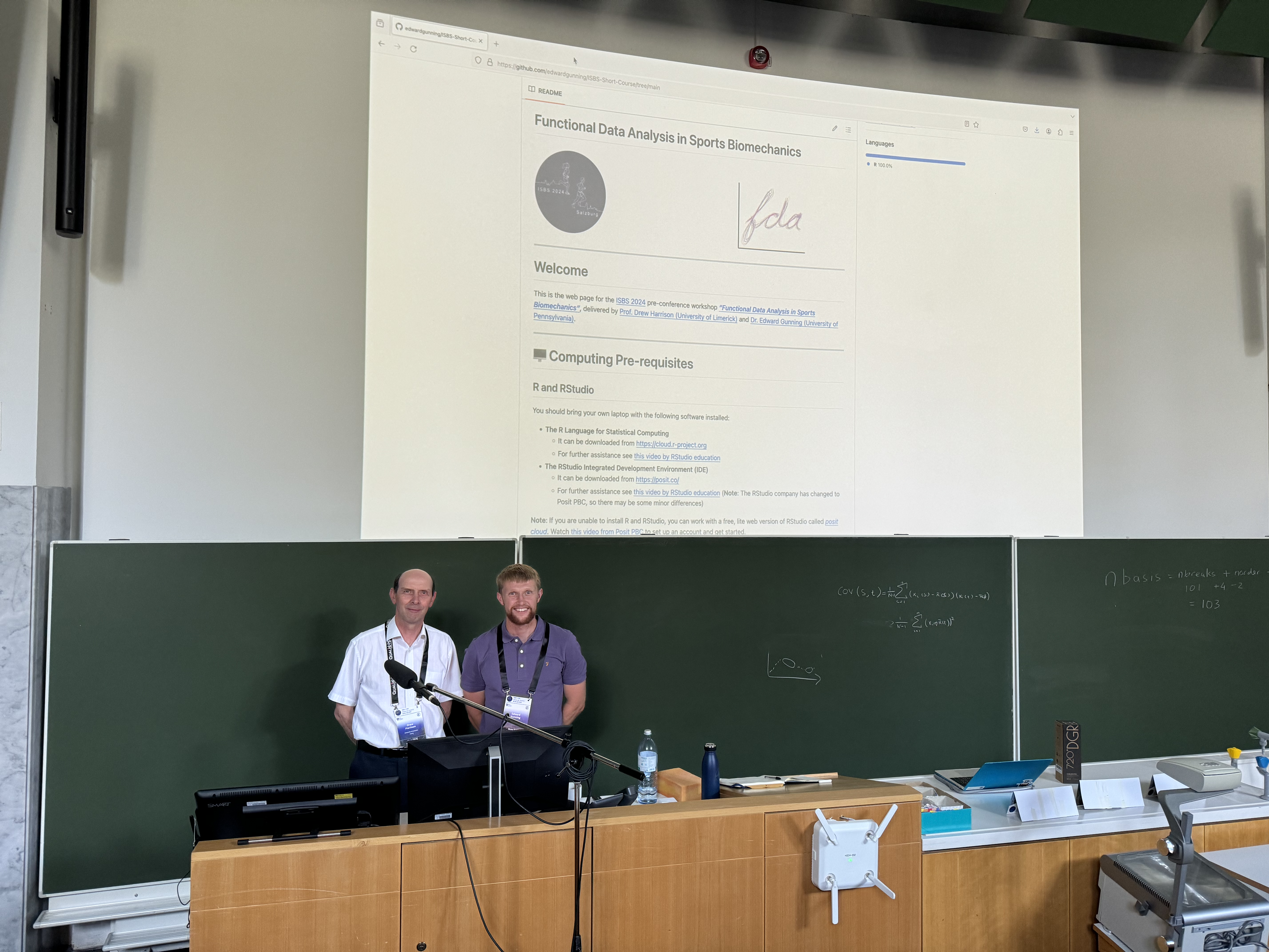 Drew and I delivering our workshop at ISBS.